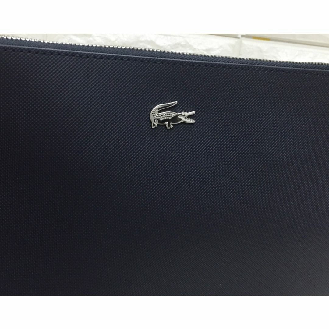 no16476 LACOSTE ラコステ PVC クラッチバッグ ポーチ レディースのファッション小物(ポーチ)の商品写真