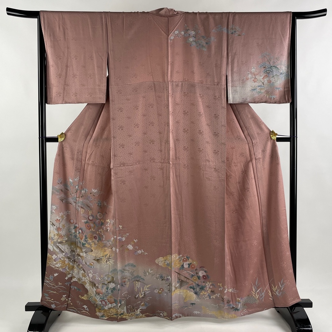 訪問着 美品 秀品 162cm 65cm 正絹