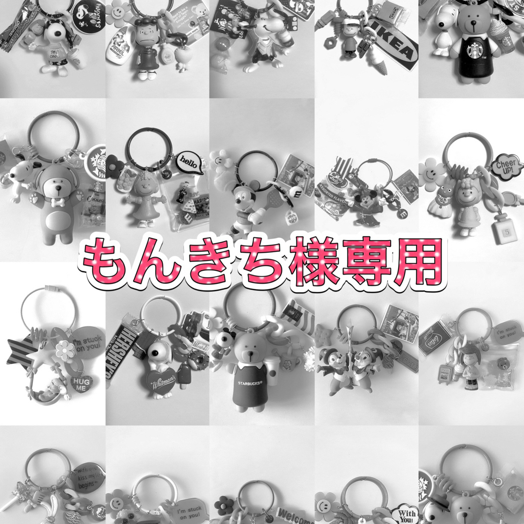 SNOOPY - もんきち様専用 じゃらじゃらキーホルダーの通販 by