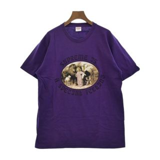 シュプリーム(Supreme)のSupreme シュプリーム Tシャツ・カットソー L 紫 【古着】【中古】(Tシャツ/カットソー(半袖/袖なし))