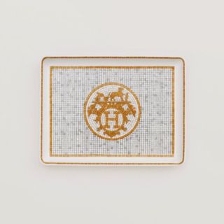 エルメス(Hermes)の【新品・未開封品】エルメス モザイク ゴールド トレー 角皿 小物入れ 飾り皿(食器)