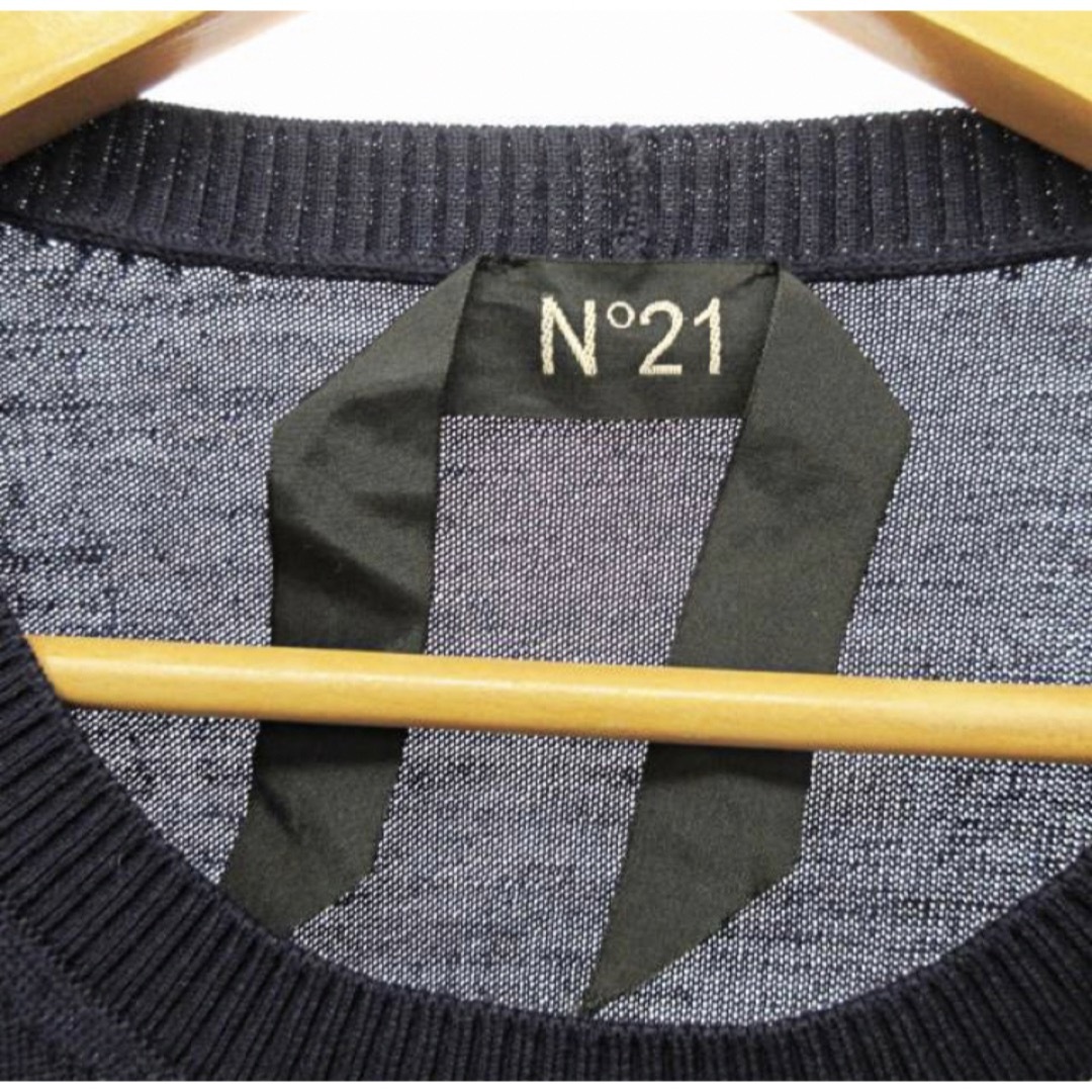 【未使用品】ヌメロヴェントゥーノ N°21 セーター ニット ネイビー S 5