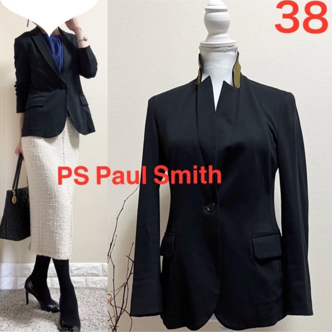 ポールスミス PaulSmith レディース ジャケット 綿 濃紺 サイズ38