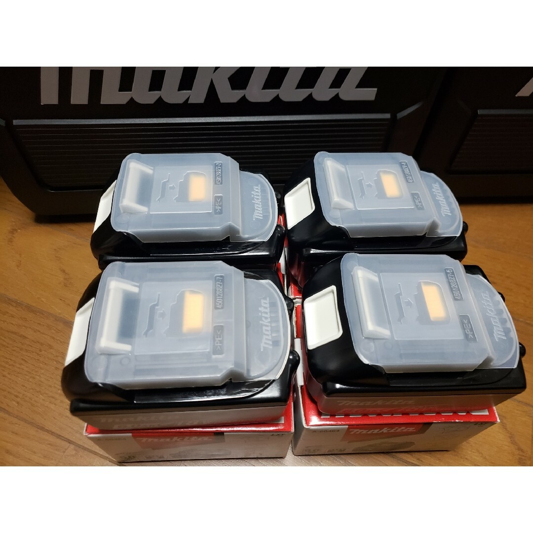 Makita - マキタ 純正18Vバッテリー4個 BL1860B【新品・送料無料】領収