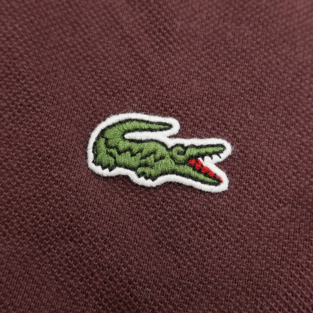 ラコステ LACOSTE 鹿の子コットン 長袖ポロシャツ レッドブラウン【サイズ2/XS】【メンズ】 5