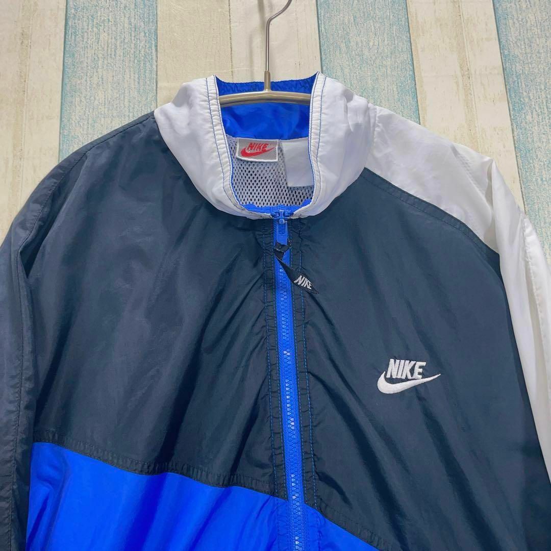 ビンテージ90ＳナイキNike　銀タグマルチカラーナイロンジャケットメンズ.