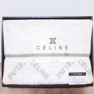 旅行にも！【美品】CELINE ブランケット マルチケット  ロゴ マカダム