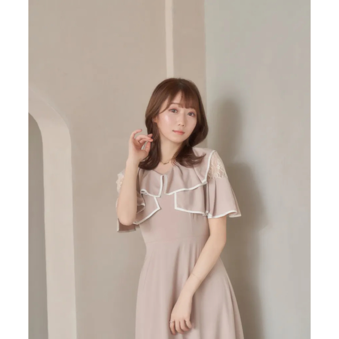 Rosé Muse piping lace switching dress - ロングワンピース/マキシ