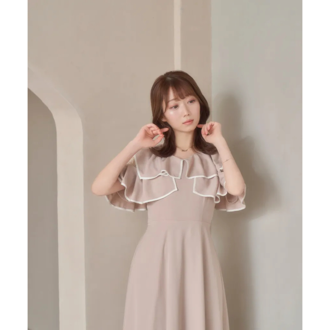 Rosé Muse piping lace switching dress 2