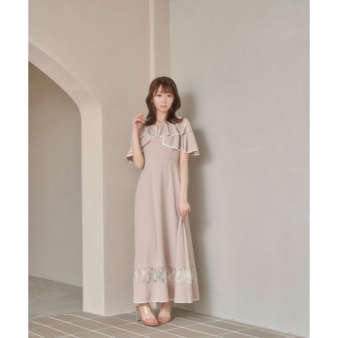 Rosé Muse piping lace switching dressワンピース