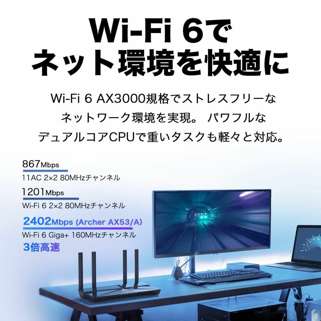 TP-Link WiFi ルーター Archer AX53/A 4LDK 3階建 5