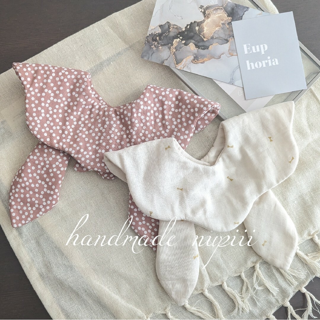 handmade☆くま耳スタイ2枚set❣ベビー☆キッズ - 通販 - olbi.com