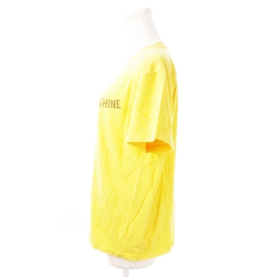 Ungrid(アングリッド)のアングリッド Tシャツ カットソー 半袖 コットン プリント F 黄 イエロー レディースのトップス(Tシャツ(半袖/袖なし))の商品写真