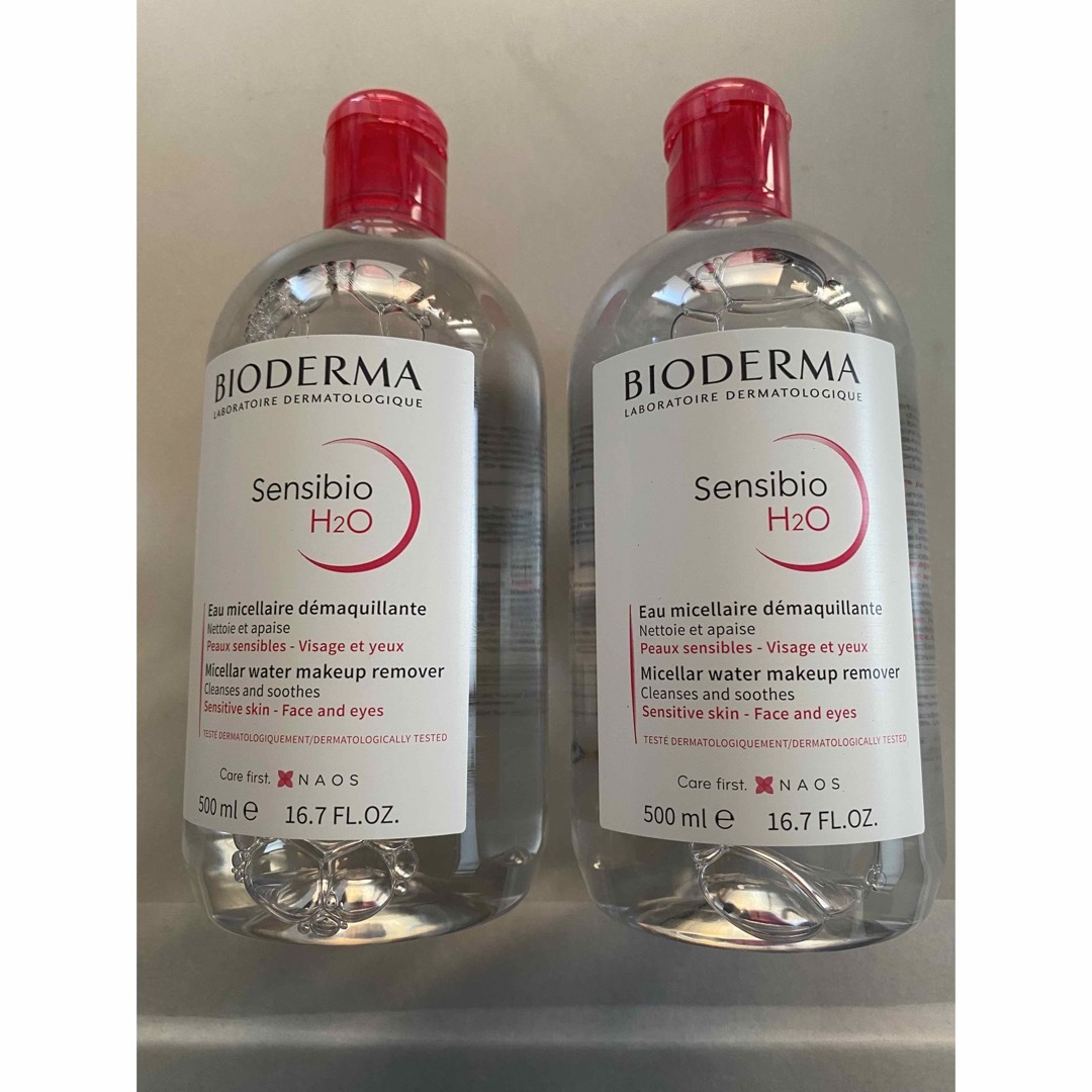 BIODERMA(ビオデルマ)のビオデルマ サンシビオ H2O エイチツーオー D 500ml 2本 コスメ/美容のスキンケア/基礎化粧品(クレンジング/メイク落とし)の商品写真