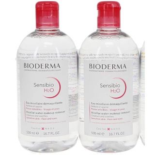 ビオデルマ(BIODERMA)のビオデルマ サンシビオ H2O エイチツーオー D 500ml 2本(クレンジング/メイク落とし)