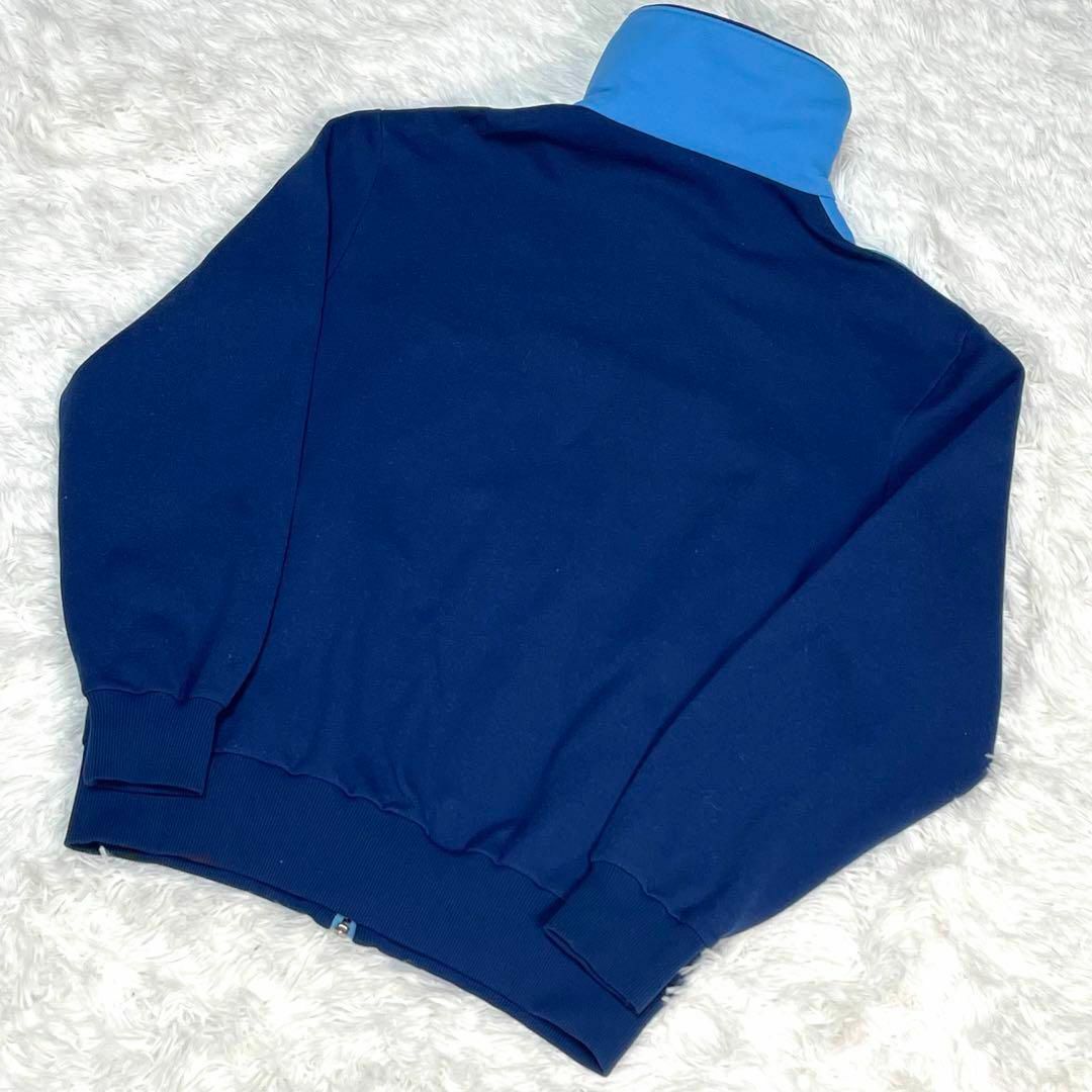 70s 西ドイツ デサント社製 adidas トラックジャケット 紺 ブルー 70s 西ドイツ デサント社製 adidas トラックジャケット 紺 ブルー