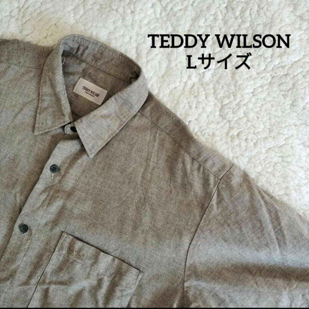 【送料無料】TEDDY WILSON ブラウン系 半袖 シャツ Lサイズ メンズのトップス(シャツ)の商品写真