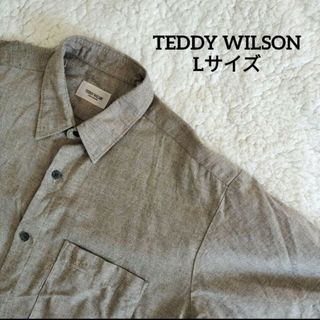 【送料無料】TEDDY WILSON ブラウン系 半袖 シャツ Lサイズ(シャツ)