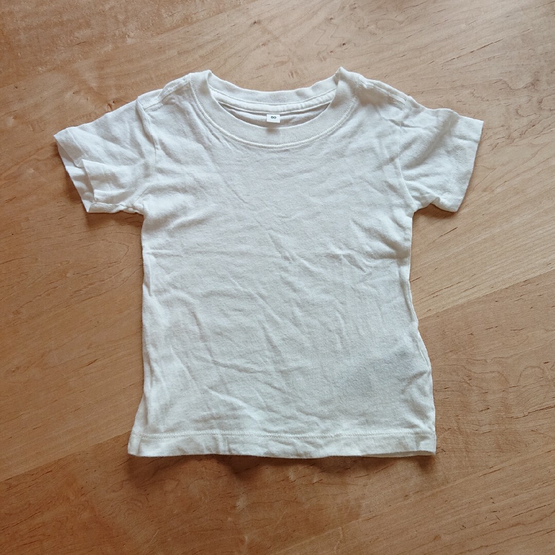 MUJI (無印良品)(ムジルシリョウヒン)の無印良品 80 90 Tシャツ2点セット キッズ/ベビー/マタニティのベビー服(~85cm)(Ｔシャツ)の商品写真