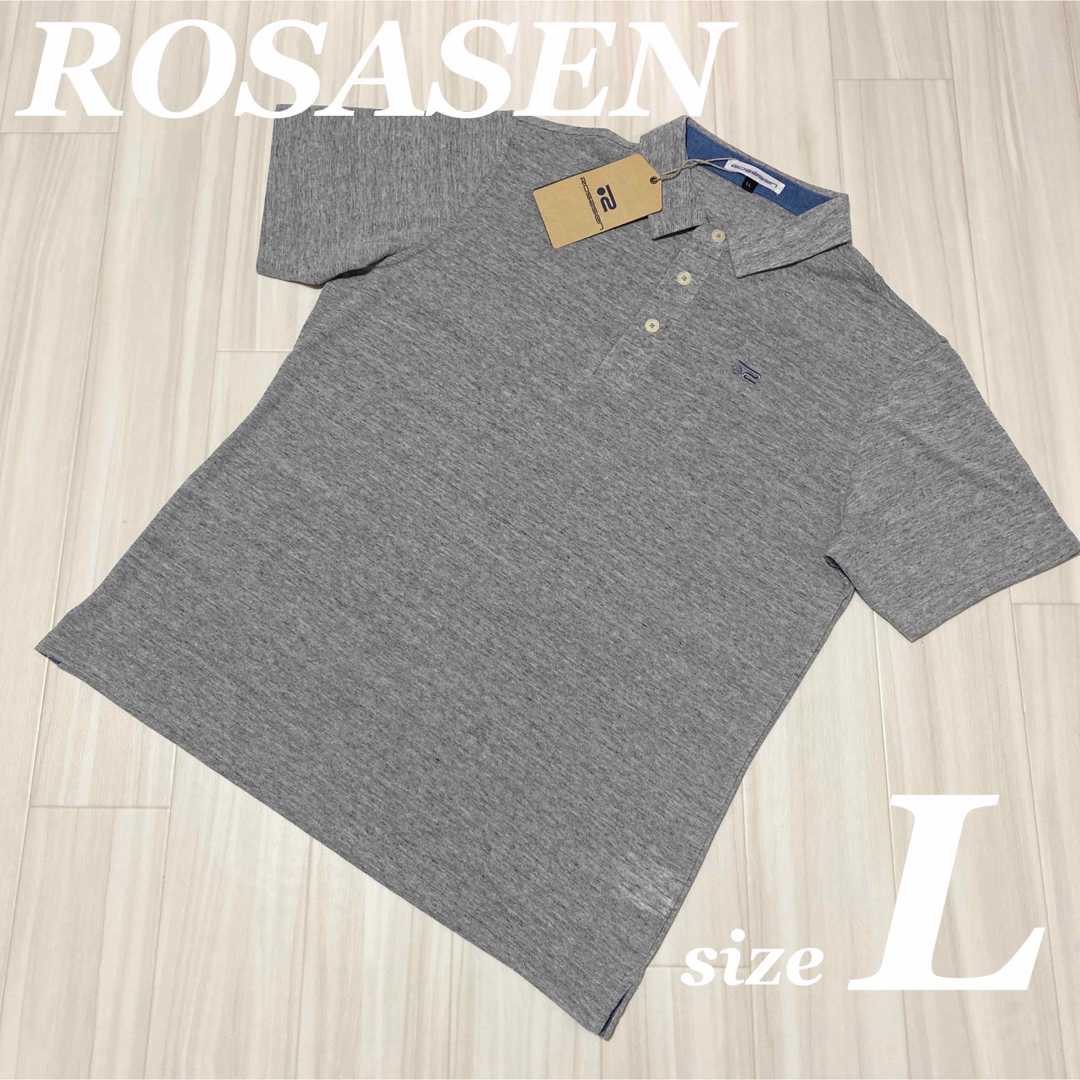 ROSASEN - ロサーセン ポロシャツ ゴルフ エステルスラブ シャツ 半袖 ...