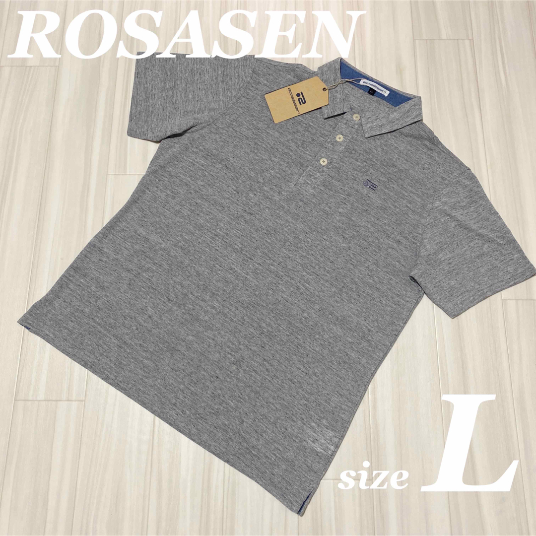 ROSASEN(ロサーゼン)のロサーセン ポロシャツ ゴルフ エステルスラブ シャツ 半袖 メンズ スポーツ/アウトドアのゴルフ(ウエア)の商品写真