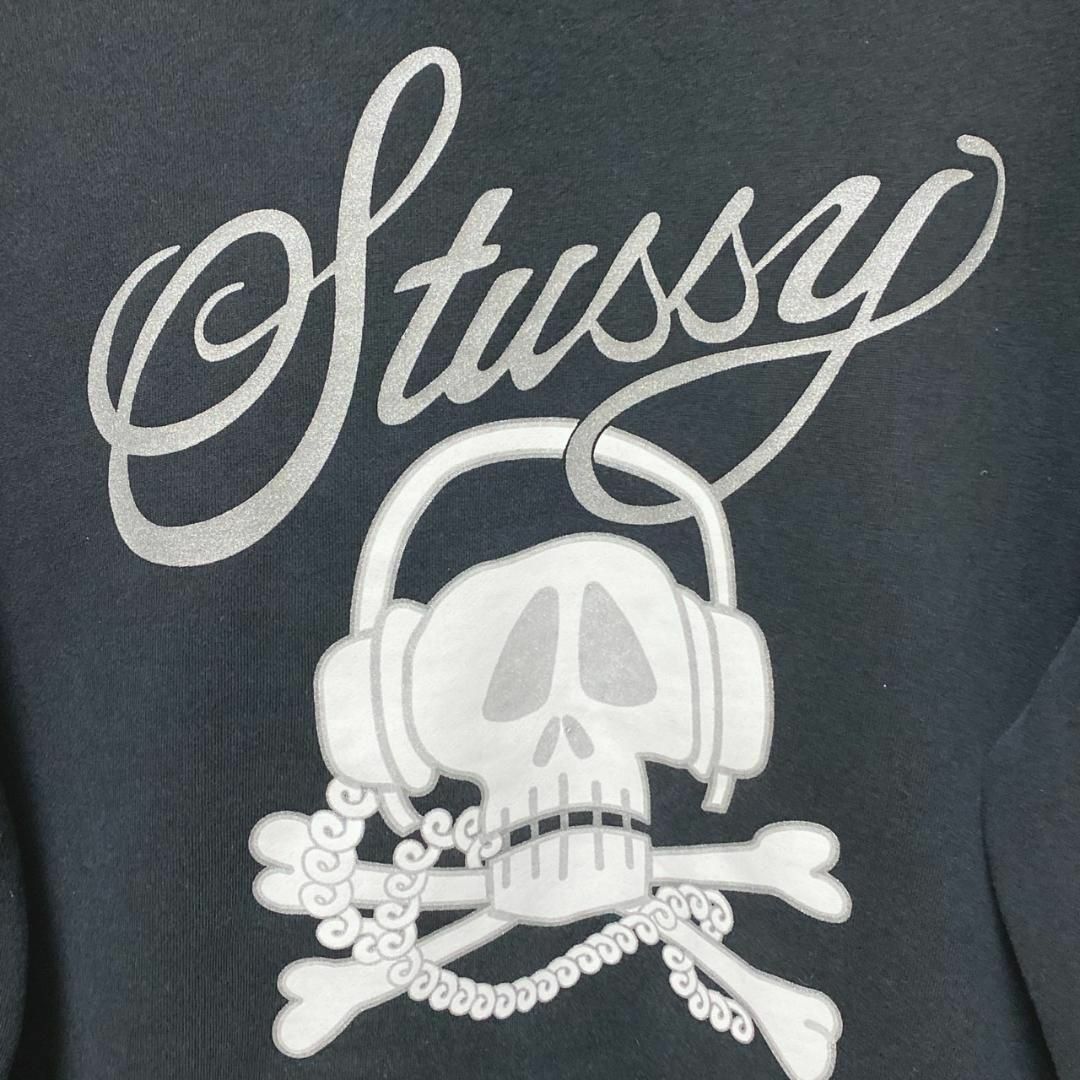 00s OLD STUSSY 筆記体蛇皮ロゴスウェット　レア　紺タグ