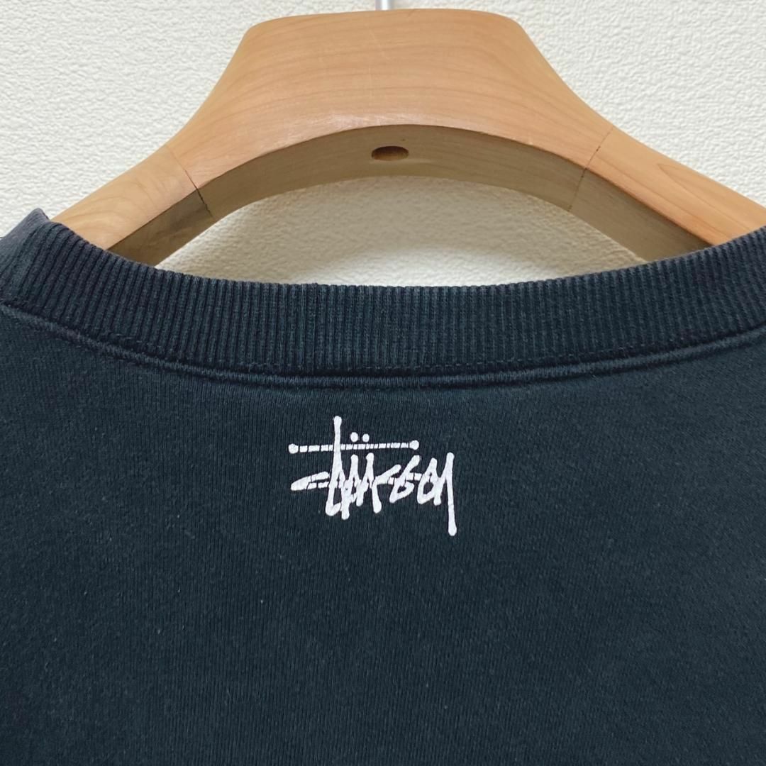 STUSSY - USA製紺タグ90s OLD STUSSY スカルプリントロゴ刺繍