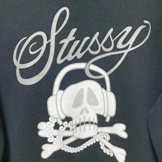 STUSSY - USA製紺タグ90s OLD STUSSY スカルプリントロゴ刺繍