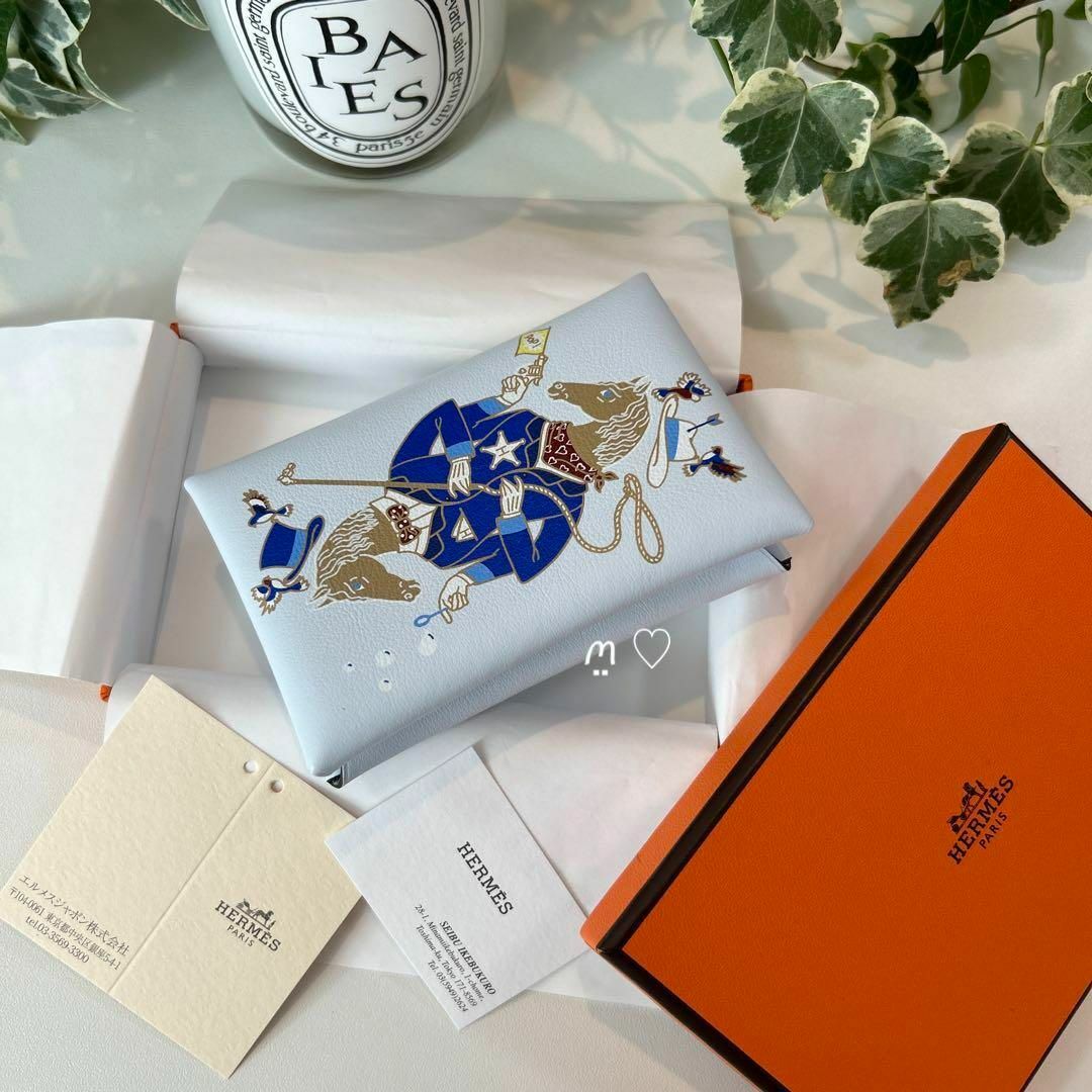 新品同様 HERMES エルメス カルヴィ 限定品 コンパクトミニ財布 トランプ | フリマアプリ ラクマ