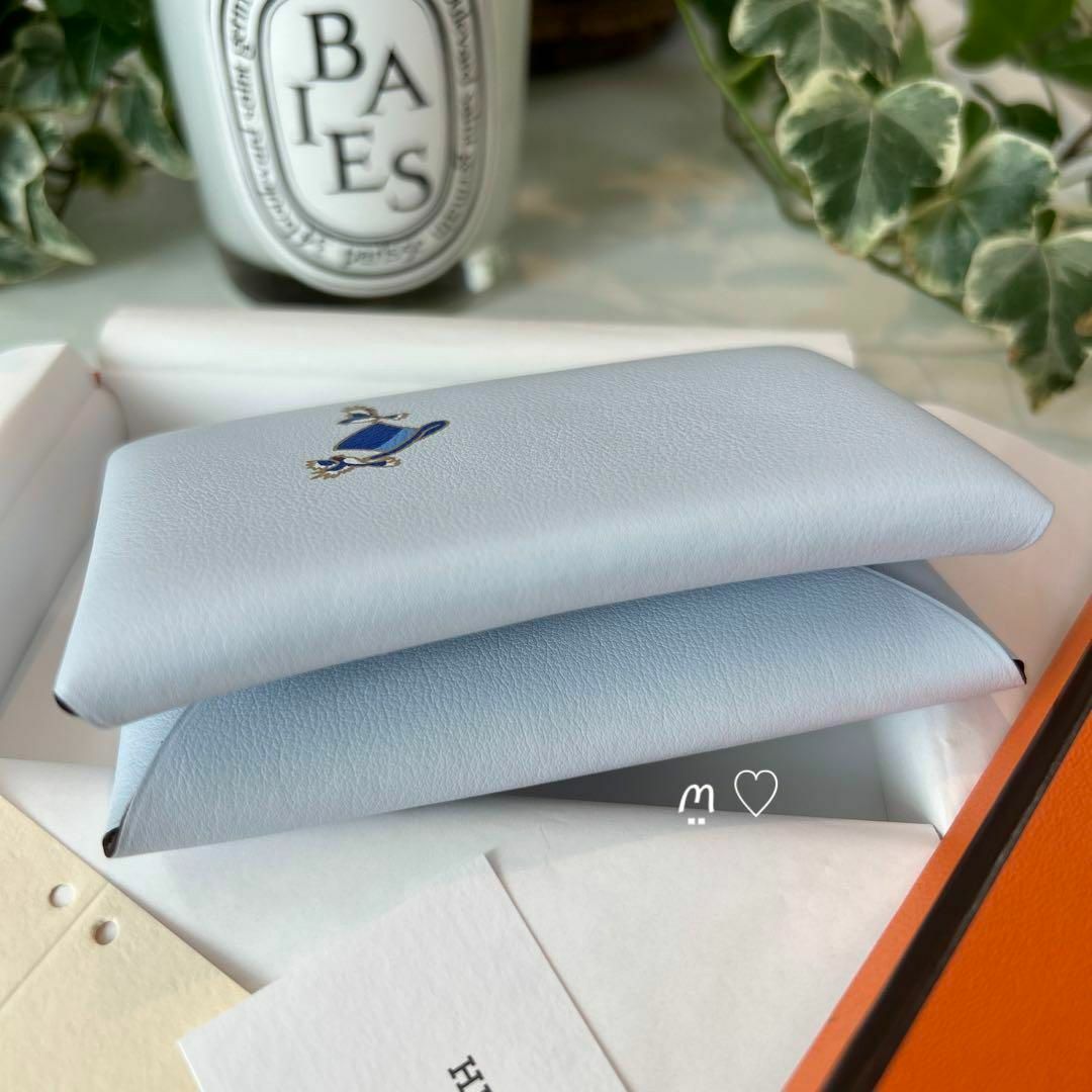 新品同様 HERMES エルメス カルヴィ 限定品 コンパクトミニ財布 トランプ