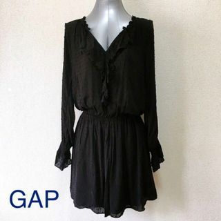 ギャップ(GAP)のGAP 黒ドット シフォンワンピース(ひざ丈ワンピース)