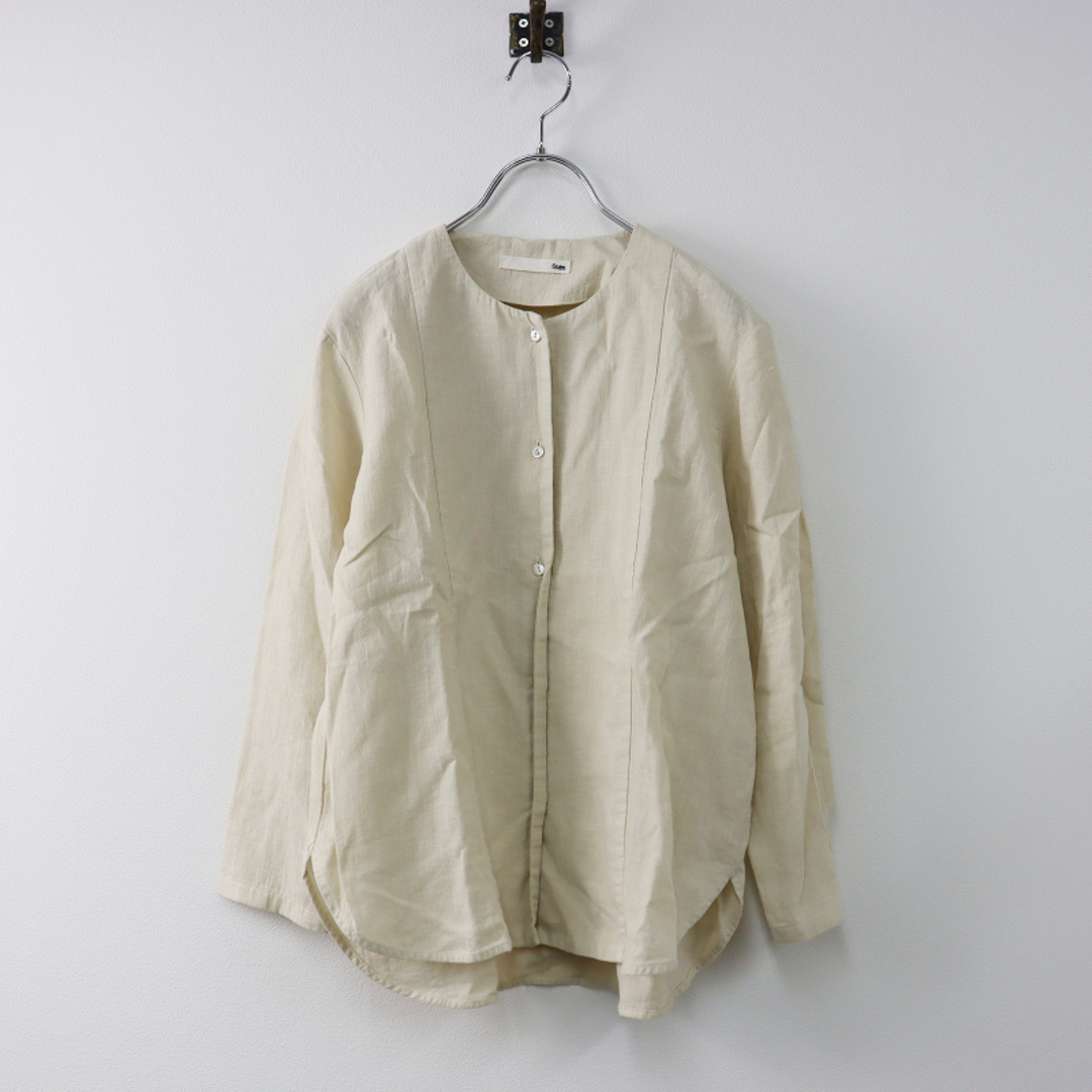 エヴァムエヴァ evam eva 美品 water linen shirts ウォーターリネンシャツ 1/キナリ トップス【2400013475181】 1