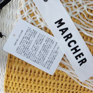 新品 未使用 マルシェ MARCHER 2023SS ラタントライアングル編みかご