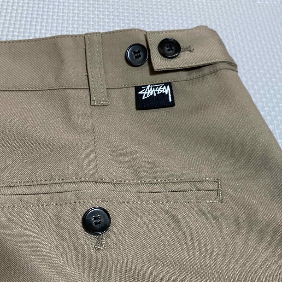 新品　STUSSY ステューシー　ボリューム　プリーツ　パンツ　ブラウン 30