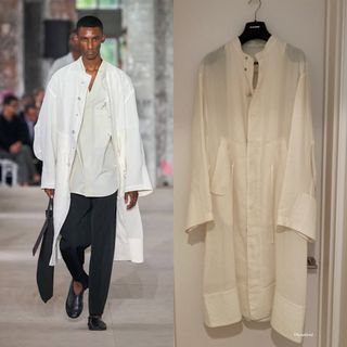 jil sander ジルサンダー　ロゴタグ　マフラー　グリーン　定価8万程