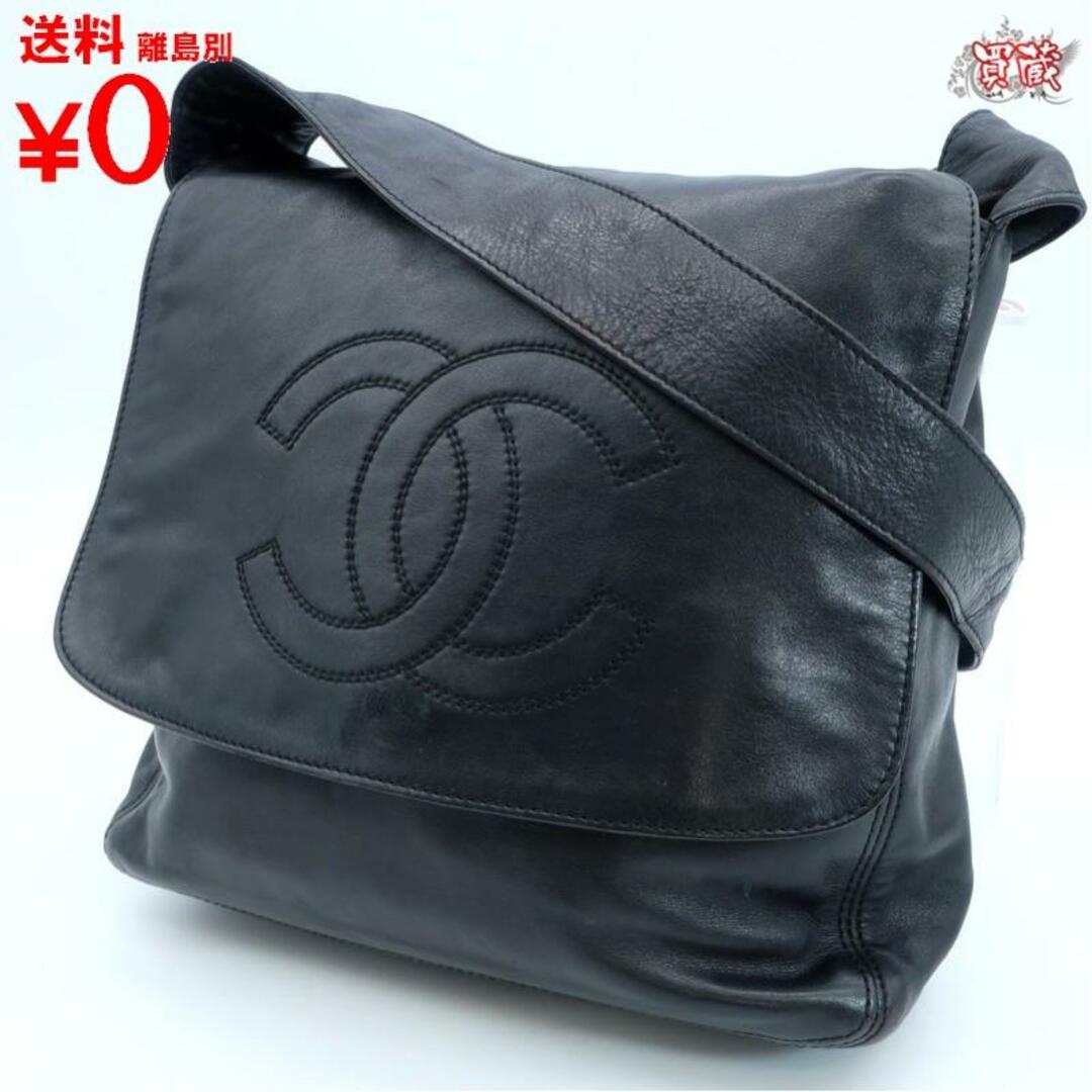 CHANEL シャネル　
ショルダーバッグ 　
レザー ブラック　
レディース 　
【正規品】　
【買蔵】