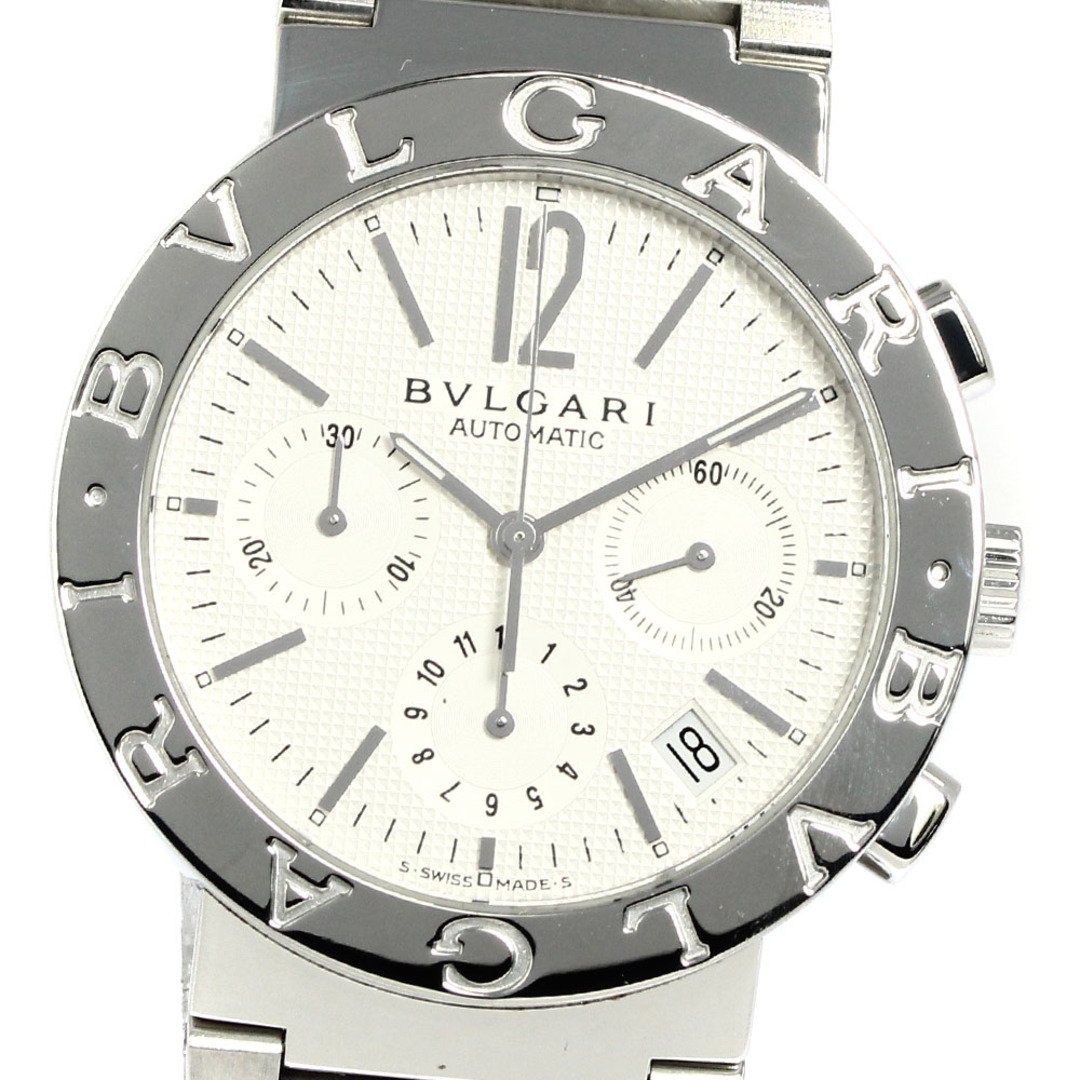 ブルガリ BVLGARI BB38SSCH ブルガリブルガリ クロノグラフ 自動巻き メンズ 美品 _762009