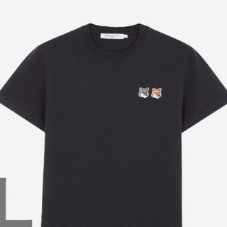 メゾンキツネ(MAISON KITSUNE')の新品未使用　maison kitsune Tシャツ　ネイビー(Tシャツ(半袖/袖なし))