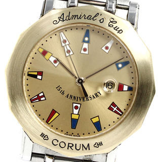 コルム(CORUM)のコルム CORUM アドミラルズカップ 15周年記念 YGベゼル クォーツ メンズ _766459(腕時計(アナログ))