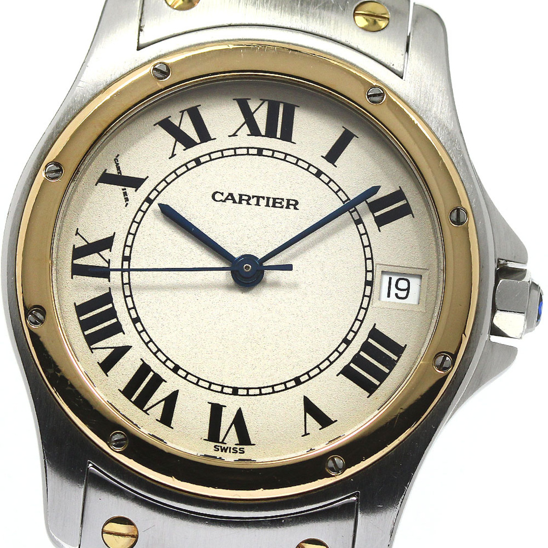 カルティエ CARTIER ダイバー デイト W7100055 カリブル ドゥ カルティエ 自動巻き 腕時計 SS/YG シルバー/ゴールド