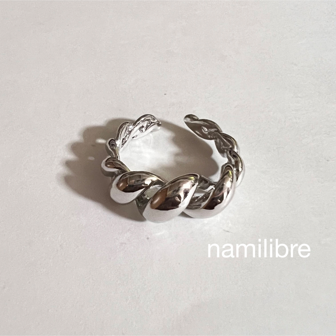 シルバーリング 925 銀 ツイスト ロープ ニュアンス JN 韓国 指輪⑤