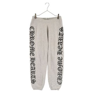 クロムハーツ(Chrome Hearts)のCHROME HEARTS クロムハーツ Y NOT ARM LOGO EMBROIDERY CASHMERE SWEATPANT ワイノット ロゴ刺繍カシミヤスウェットパンツ ニットパンツ ロゴ刺繍 グレー(その他)