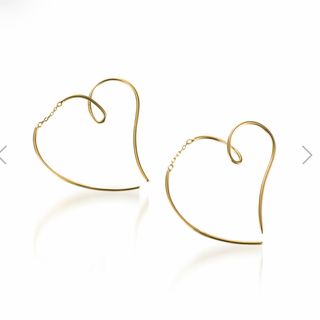 スタージュエリー(STAR JEWELRY)のスタージュエリー　HEART LINE PIERCED EARRINGS(S)(ピアス)