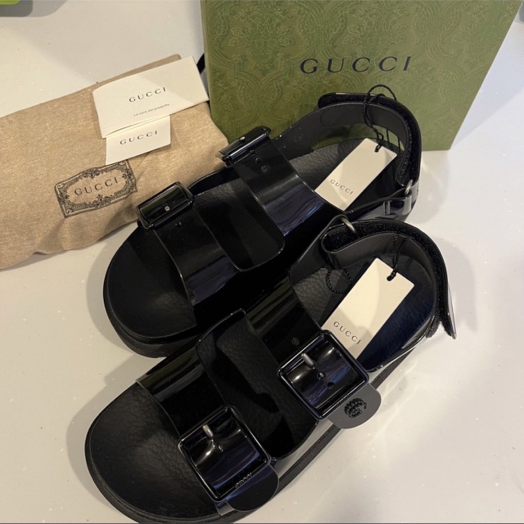 Gucci(グッチ)の美品　GUCCI グッチ　サンダル　38 24.5cm レディースの靴/シューズ(サンダル)の商品写真