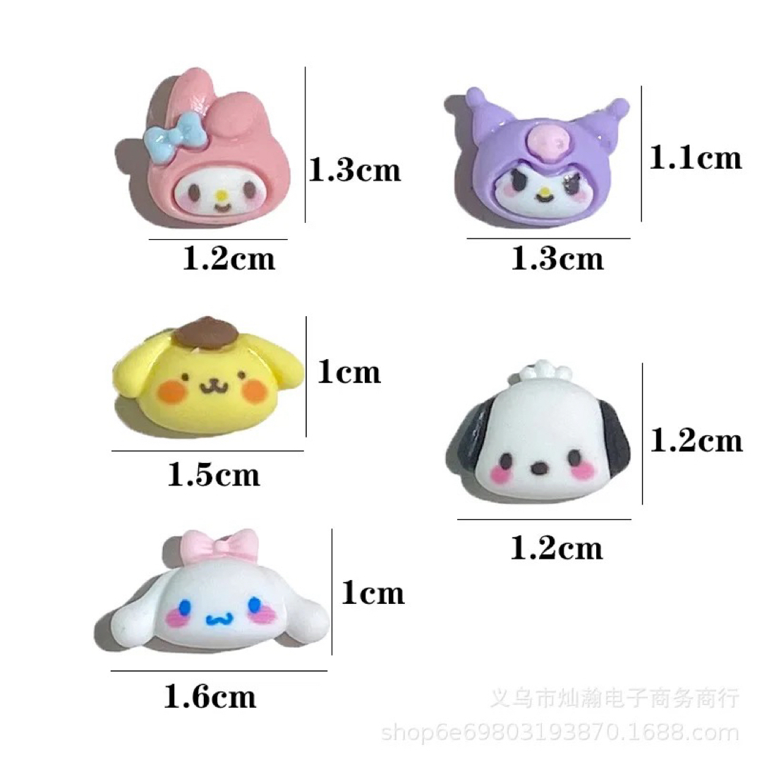 ネイル ジェルネイル キャラクターパーツ サンリオ Cタイプ 40ピースの