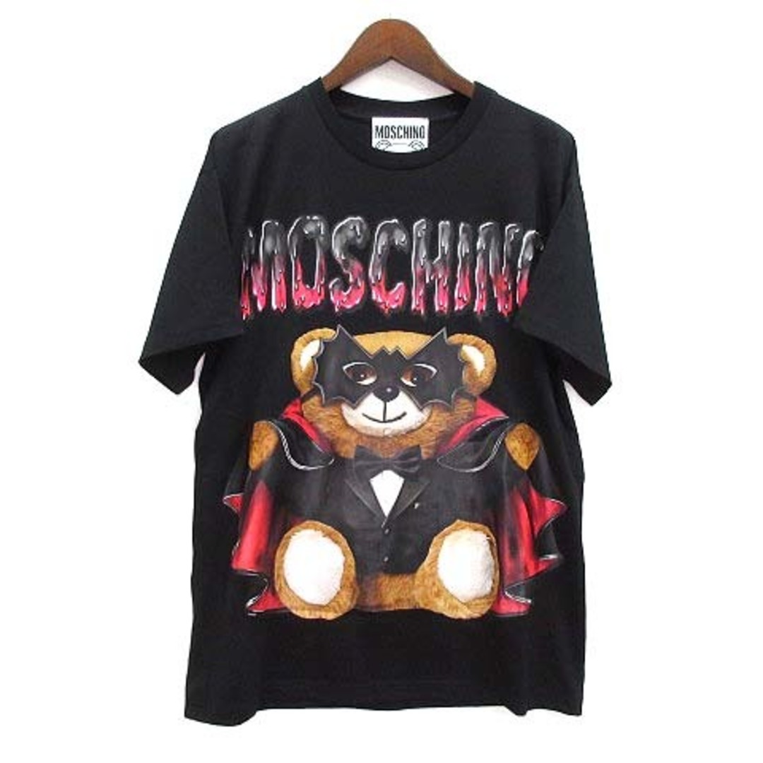 モスキーノ MOSCHINO バッド テディベア オーバーサイズ Tシャツ 黒-