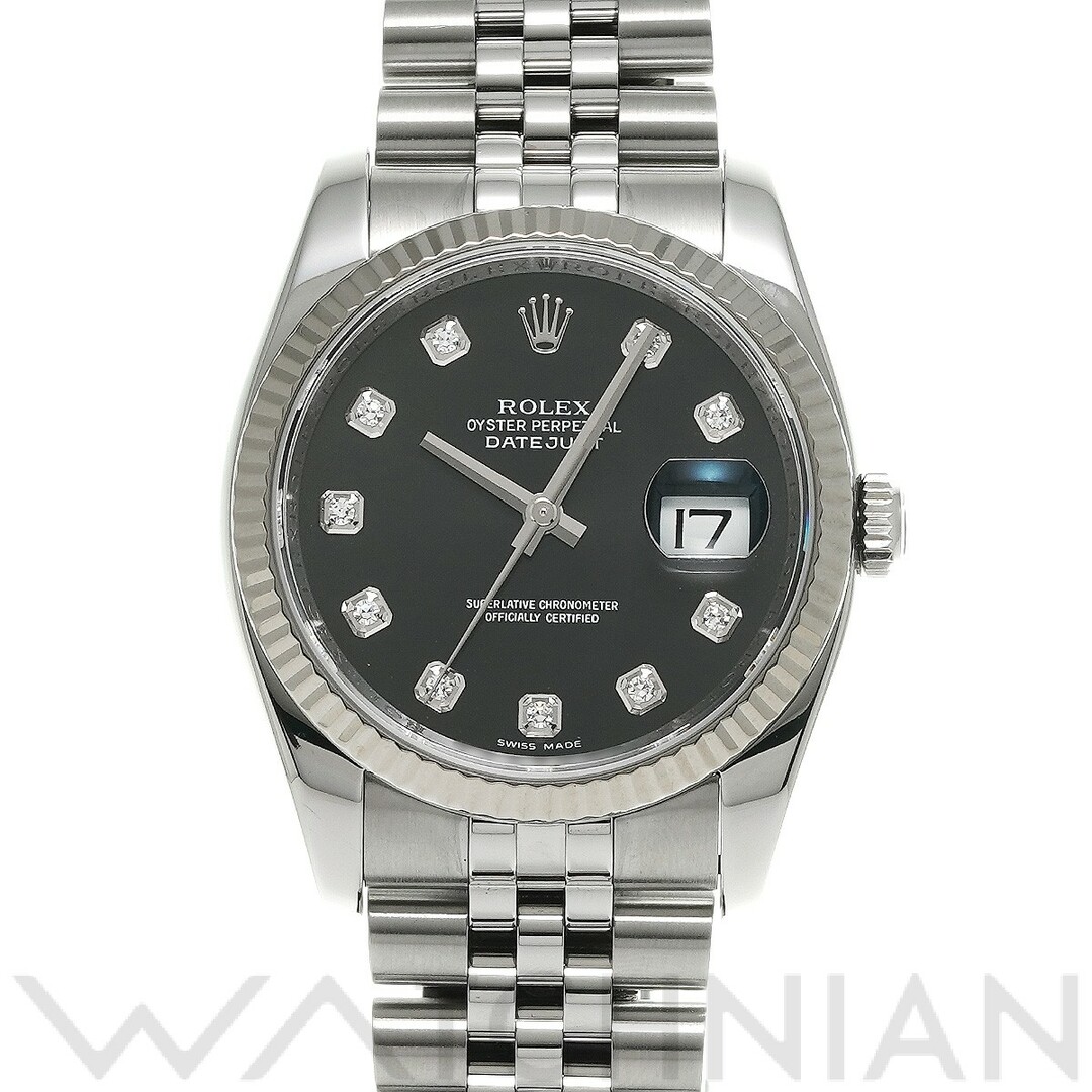ロレックス ROLEX 116234G Z番(2006年頃製造) ブラック /ダイヤモンド メンズ 腕時計