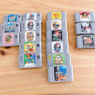 ニンテンドウ64(NINTENDO 64)の64 カセット（ソフト）　17個セット　まとめ売り(家庭用ゲームソフト)