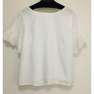 ジャスグリッティー(JUSGLITTY)のジャスグリッティー（JUSGLITTY）ホワイト カットソー(カットソー(半袖/袖なし))