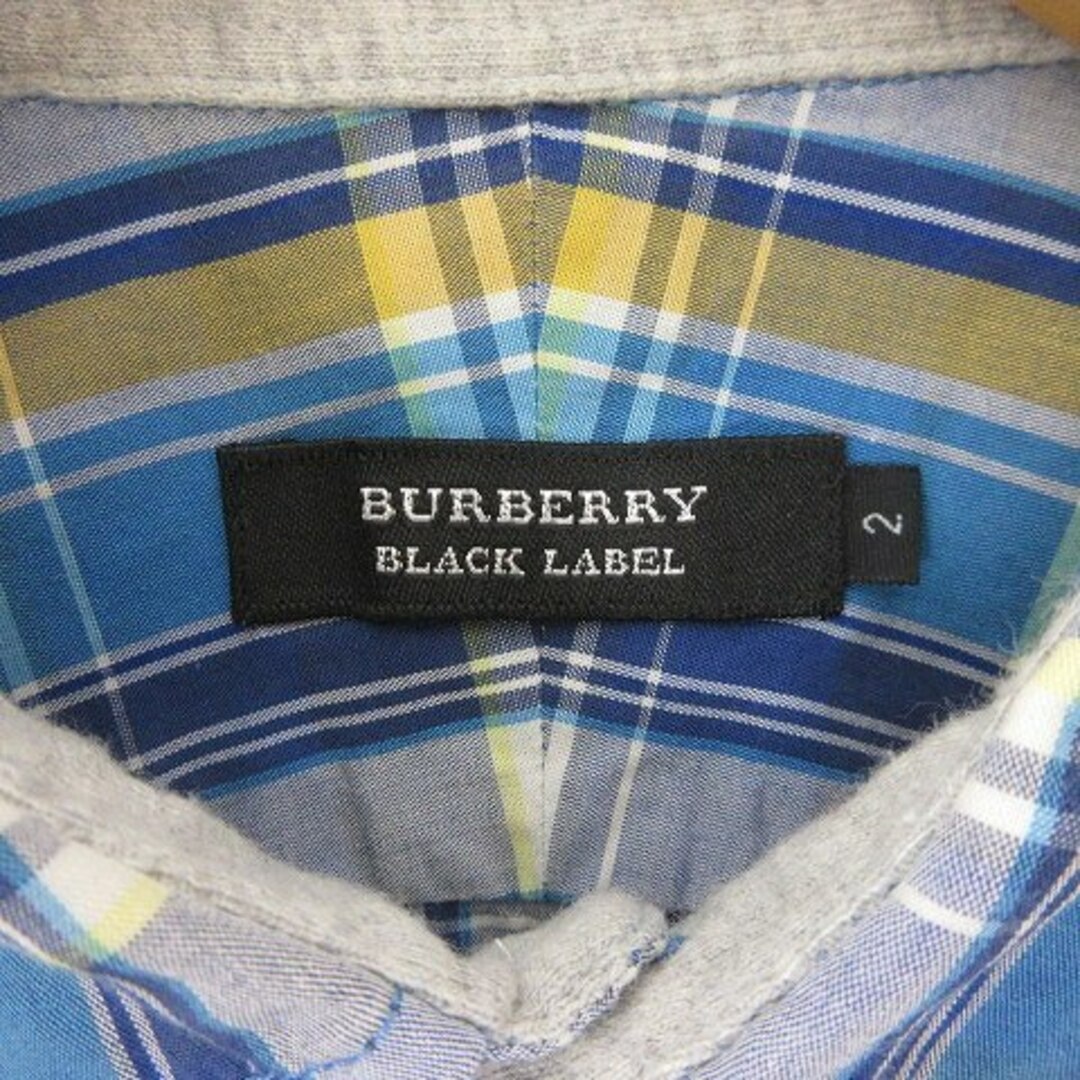 BURBERRY BLACK LABEL(バーバリーブラックレーベル)のバーバリーブラックレーベル シャツ 半袖 マドラスチェック ■GY09 メンズのトップス(シャツ)の商品写真